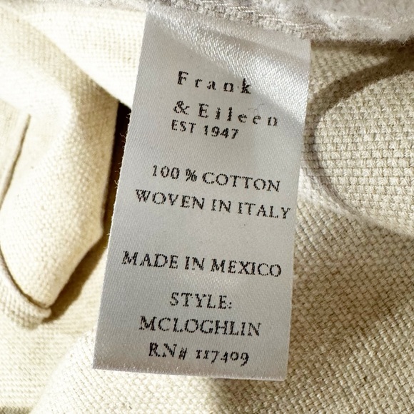 Frank & Eileen | McLoghlin Utility Shirt In Natural, Shacket Sz. M/L - Picture 10 of 11